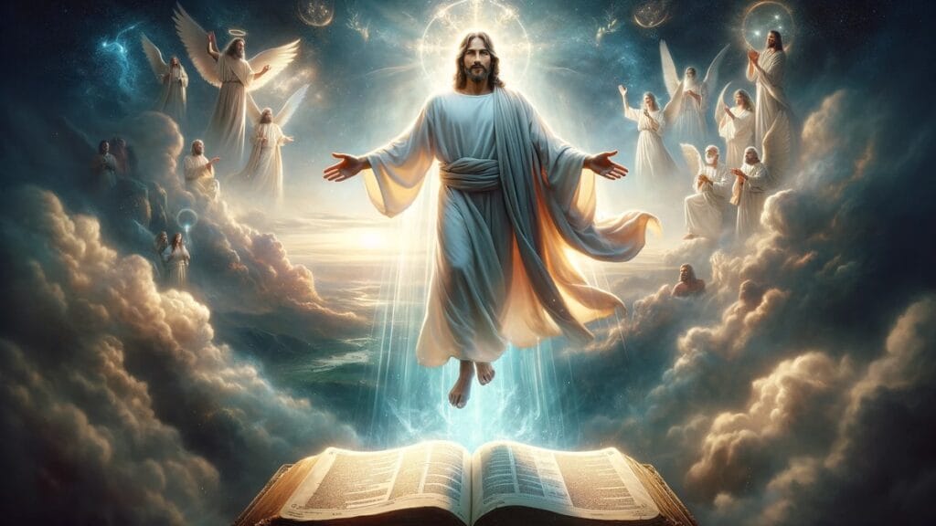 Jesus in the clouds