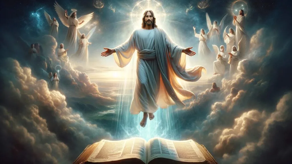 Jesus in the clouds