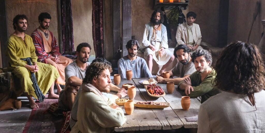Jesus with disciples